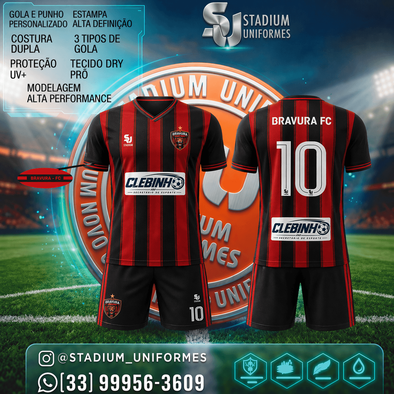 Uniforme do Bravura para a Temporada 2025