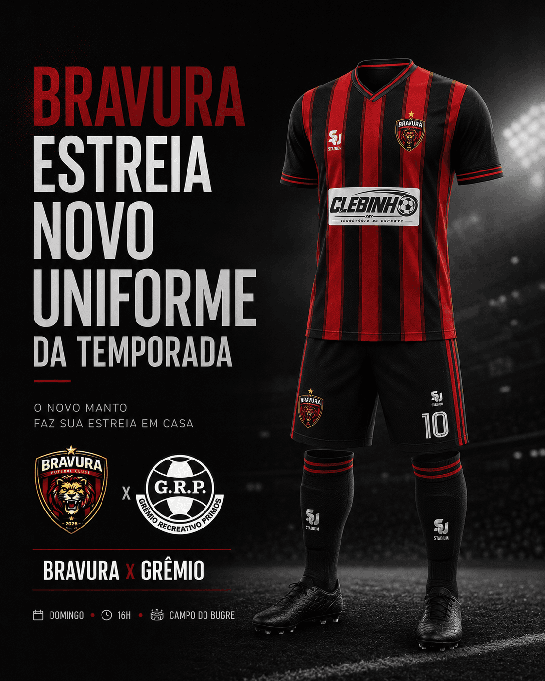 Bravura estreia novo uniforme da temporada em duelo contra o Grêmio no Campo do Bugre