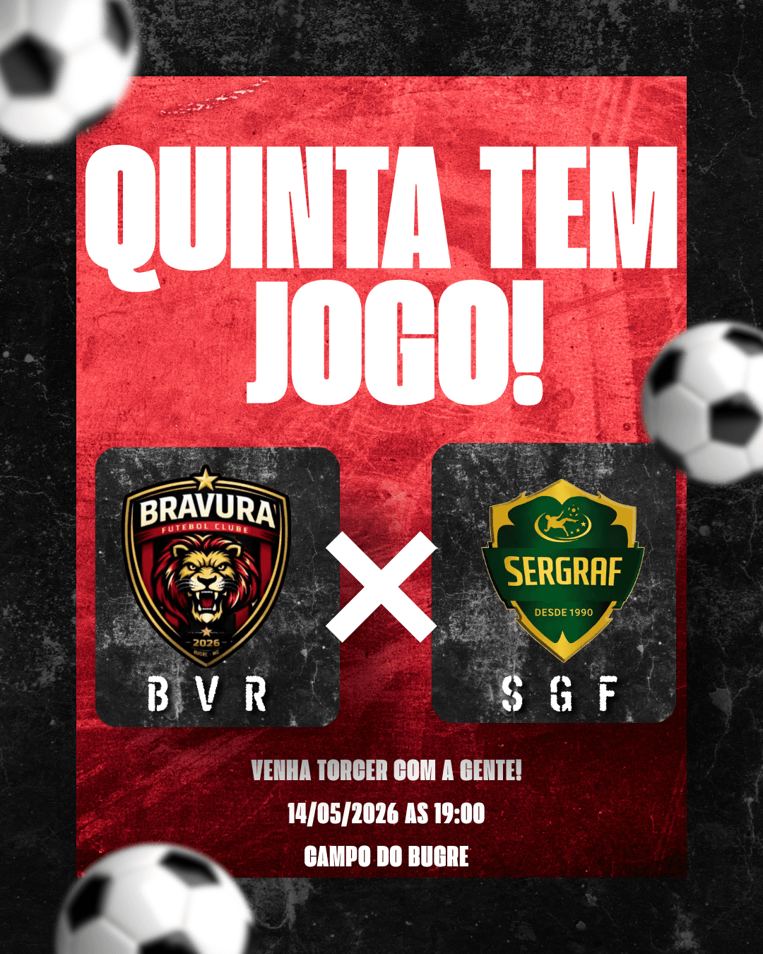 Arte do jogo Bravura X Sergraf